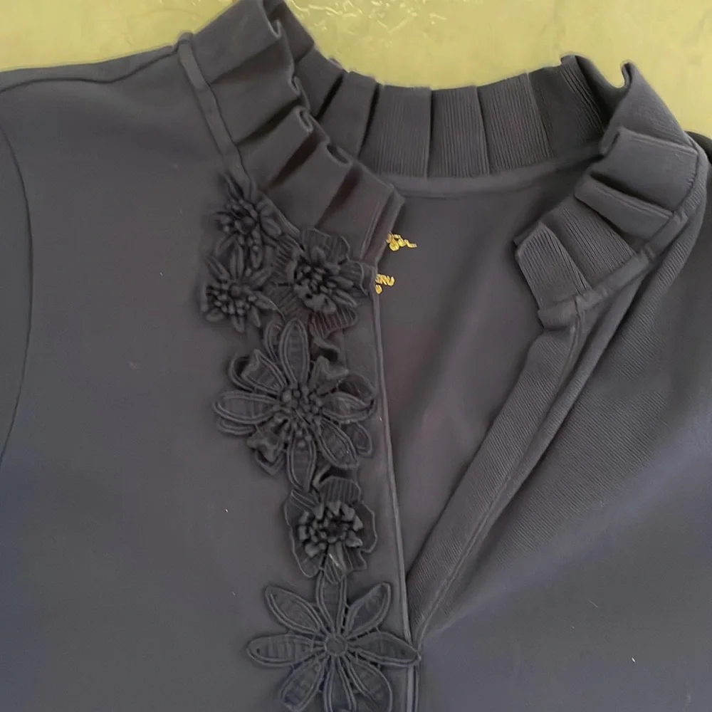 Lilly Pulitzer Clary Navy Polo Dress - L - Picture 2 of 4